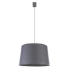Wisząca lampa abażurowa Maja 1881 TK Lighting do salonu szara grafitowa