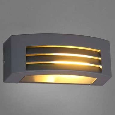 Zewnętrzna LAMPA elewacyjna ORINOKO 4387 Nowodvorski ogrodowa OPRAWA ścienna KINKIET prostokątny IP44 outdoor szary
