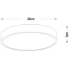 Plafon UNAR 79185/30/30 Lucide LED 18W 2700K do salonu czarna