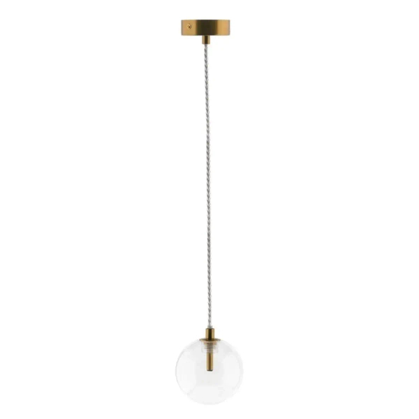 Nowoczesna wisząca lampa GLOBO-HD80309-G4 do kuchni kula złoty