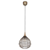 Pojedyncza lampa wisząca SORAYA 365440104 Trio łezka druciak czarny złoty