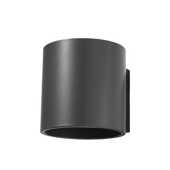 Kinkiet LAMPA ścienna SL.0566 okrągła OPRAWA metalowa tuba grafitowa OUTLET
