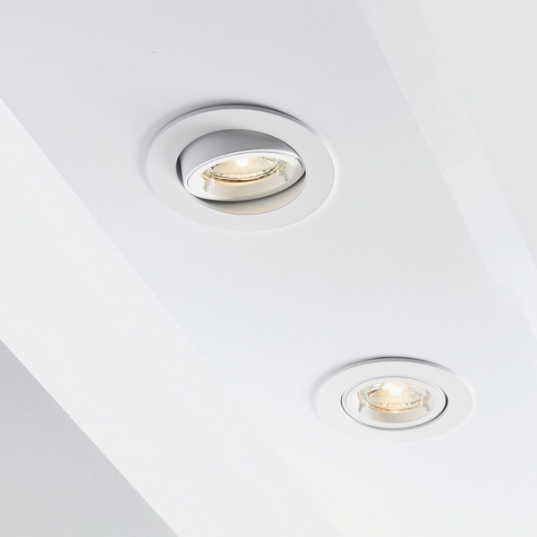 Downlight podtynkowy Cast 76007 Saxby obrotowy biały mat