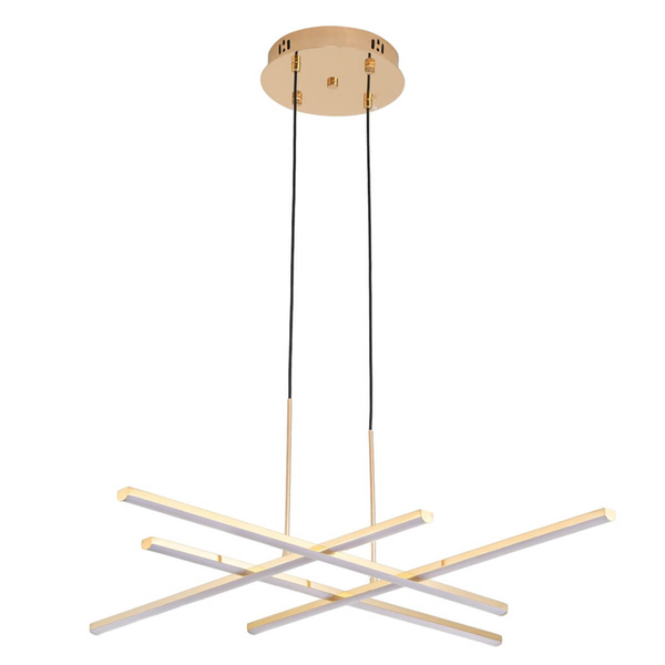 Wisząca lampa CRISS CROSS ST-MD240406-4 gold LED 48W 3000K złoty