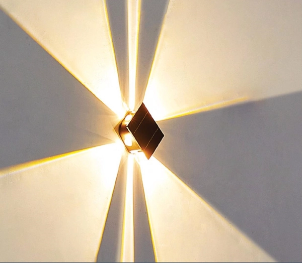 Zewnętrzny kinkiet Solar 36496 Globo LED 1W 3000K góra/dół IP54 czarny