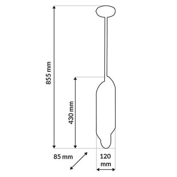 Zawieszana lampa do kuchni Libra MZ5014 Milagro podłużna rurki złoty