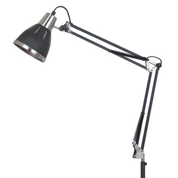 Regulowana lampa podłogowa Remiro nowoczesna czarna