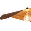 Falowana lampa wisząca LEAF brązowa miedziana 1xE27 nad wyspę 41920
