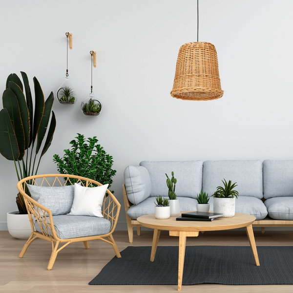 Wiklinowa lampa wisząca Vimini boho do jadalni ekologiczna