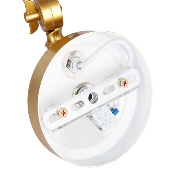 Lampa naścienna do salonu Retro ABR-KRNW-G Abruzzo retro złota