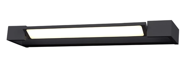 Prostokątna lampa ścienna Dali LED 18W kierunkowa czarna