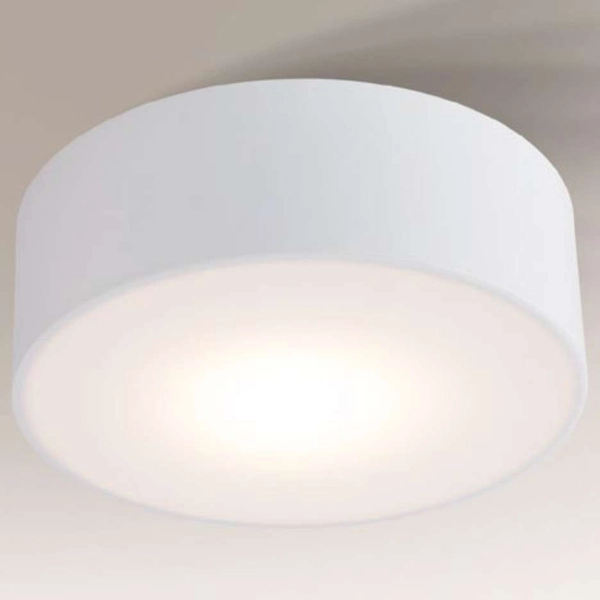 Plafon LAMPA sufitowa ZAMA 7030 Shilo natynkowa OPRAWA metalowa okrągła biała