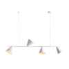 Wisząca lampa stożkowa FORM 1108L metalowa do salonu biała