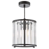 Wisząca lampa do przedpokoju Kiran KIR0122 kryształowa czarny