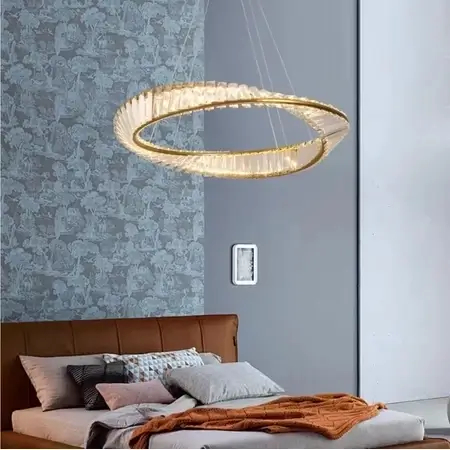 Lampa wisząca glamour Cristal CRLW-36W LED 36W 3000K złota