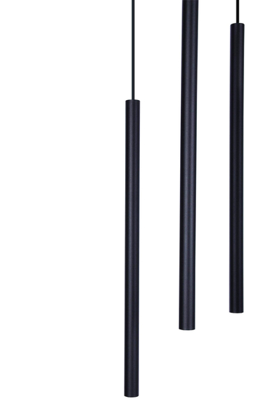Wisząca lampa nowoczesna Gelato K-4863 Kaja czarne tuby metalowe