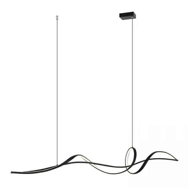 Wisząca lampa spirala 23109 LED 27W 3000K do salonu czarny