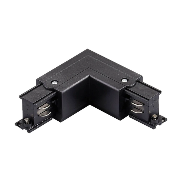 Łącznik-L do szyn 3-fazowych prawy 327840 metalowy czarny