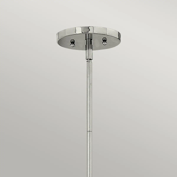 LAMPA wisząca HK-ZELDA-P-A-PN Elstead HINKLEY szklana OPRAWA retro ZWIS podłużny nikiel biały