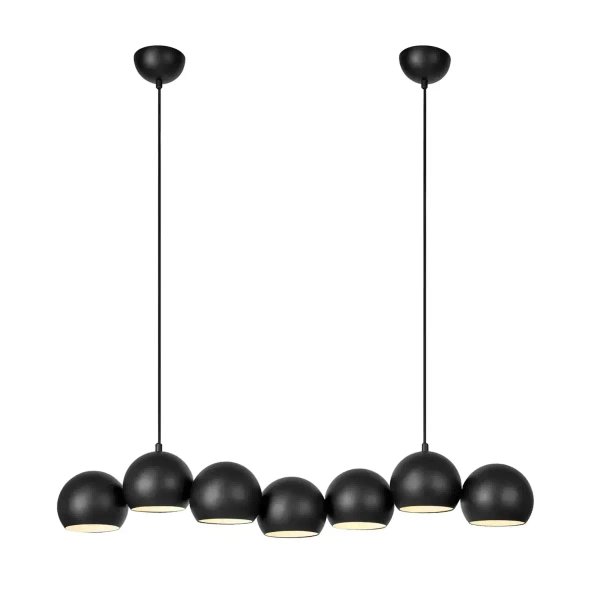 Wisząca lampa nad wyspę Cupolo 108860 metalowa kule molekuły czarna