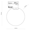 Kula lampa do systemu szynowego 1-fazowego Tracer 4887 TK Lighting biała