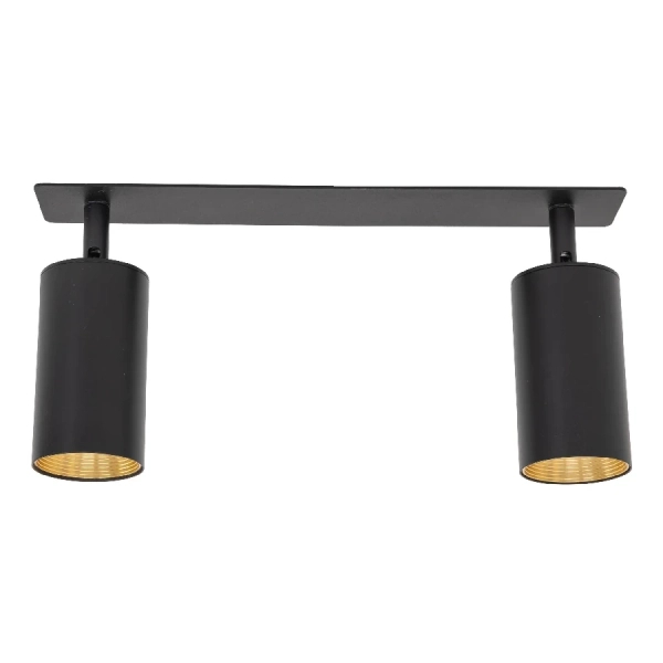 Minimalistyczna lampa sufitowa Amis 10807 ruchome tubki czarne złote