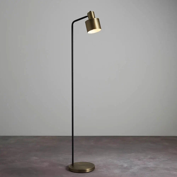 Podłogowa lampa stojąca Mayfield 95465 metalowa srebrny czarny