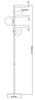 Lampa podłogowa czarna Dorado LP-002/3F BK Light Prestige mleczne kule do salonu
