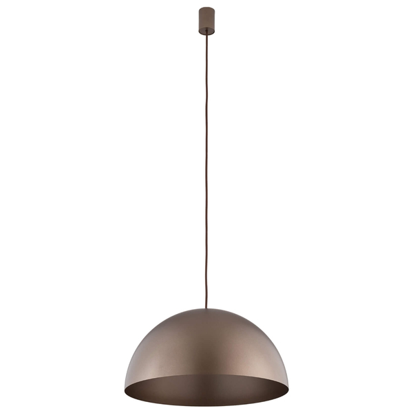 Metalowa lampa wisząca Hemisphere 10296 Nowodvorski okrągła brązowa