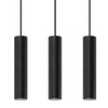 Zwisowa lampa Ring SL.1099 Sollux z reflektorkami do jadalni czarna