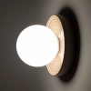 Kulista lampa ścienna CLAY 11746 szklana ceramiczna biała szara