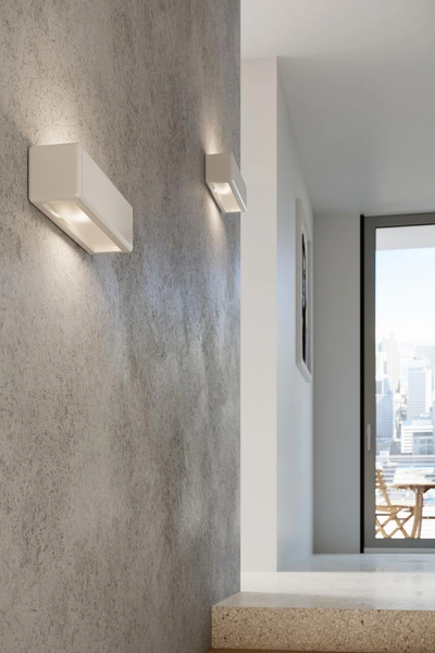 Ceramiczna LAMPA ścienna SL.0839 loftowa OPRAWA kinkiet kostka biała