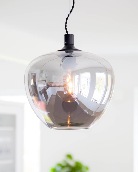 Lampa wisząca By Rydens 4200570-5503 szklana różowe złoto 
