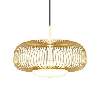 Druciana lampa wisząca Levitation MOD376PL-L30G3K LED 20W 3000K mosiądz