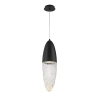 Salonowa lampa wisząca Ecrou QN-ECROU-1P-BK LED 10W 3000K szklana czarny