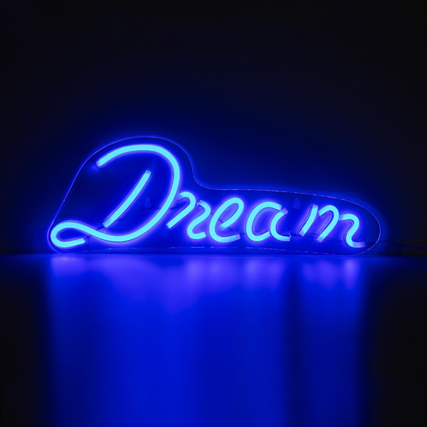 Lampka ledowa stołowa Neon FM-WN37 Zumaline dream niebieska biała