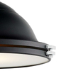 Industrialna LAMPA wisząca NAUTILIUS L 10269106 Kaspa metalowa OPRAWA okrągły ZWIS na łańcuchu czarny