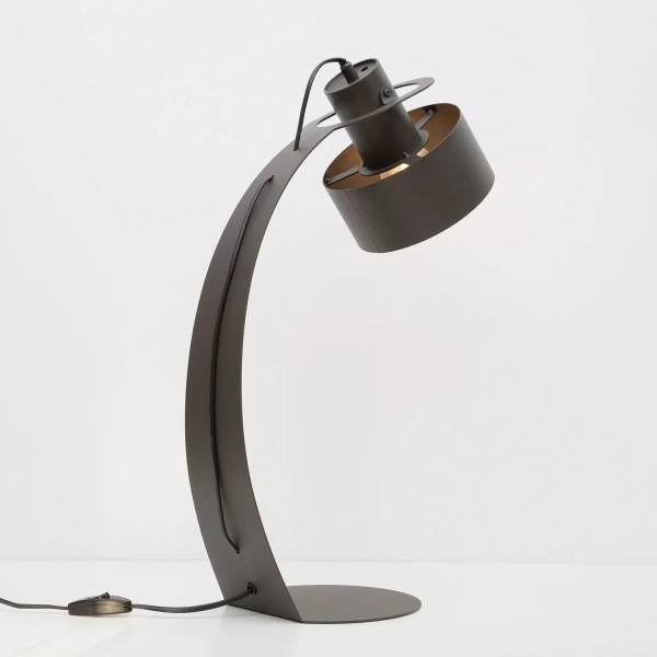 Stołowa lampa na biurko Rif 41445 metalowa regulowana ciemnozielona