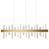 Podwieszana lampa glamour Arctic SMP0099 gold Step LED 104W 3000K kryształ złota