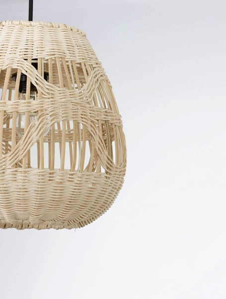 Naturalna lampa wisząca REYNOSA LE42950 hampton beżowa czarna