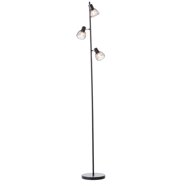 Stojąca lampa Blacky 93085/06 regulowana do czytania czarna