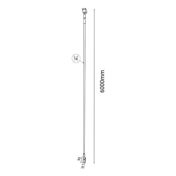 Liniowa oprawa ścienno-sufitowa SURIKA 6033 Shilo LED 54W 3000K biała