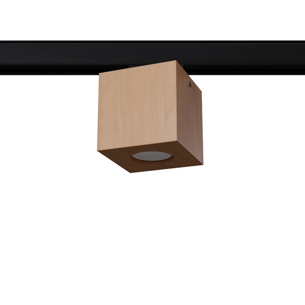 Nasufitowa lampa do systemu 3-fazowego QUAD MYL.00442 drewniana