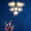 Kulista lampa wisząca do jadalni Vine  VIN2322-20 szkło czarny