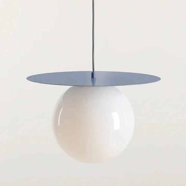 Jadalniana lampa wisząca Loop 1125G16_L Aldex molekułowa niebieski