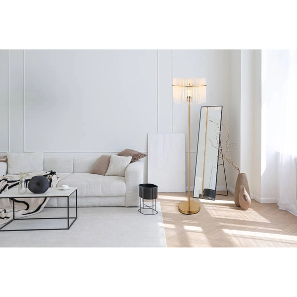 Podłogowa lampa do salonu GORLEY 15698SM glamour złota