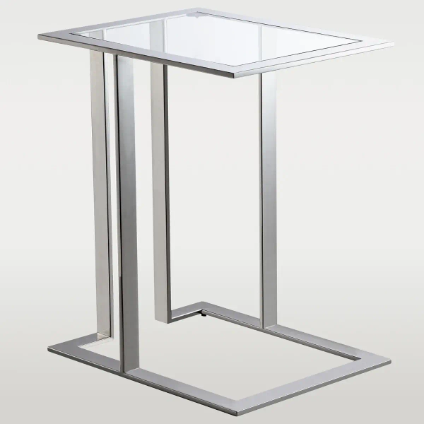 Dekoracyjny stolik szklany Hudson HU-ST1565S Cosmolight srebrny