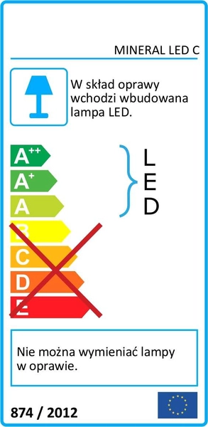 Plafon LAMPA sufitowa MINERAL LED C 03726 Ideus metalowa OPRAWA plafon LED 48W 3000K - 6500K okrągły IP44 biały czarny