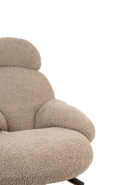 Pluszowy fotel bujany PLUSH TEDDY KH0101009574 ciemny beżowy