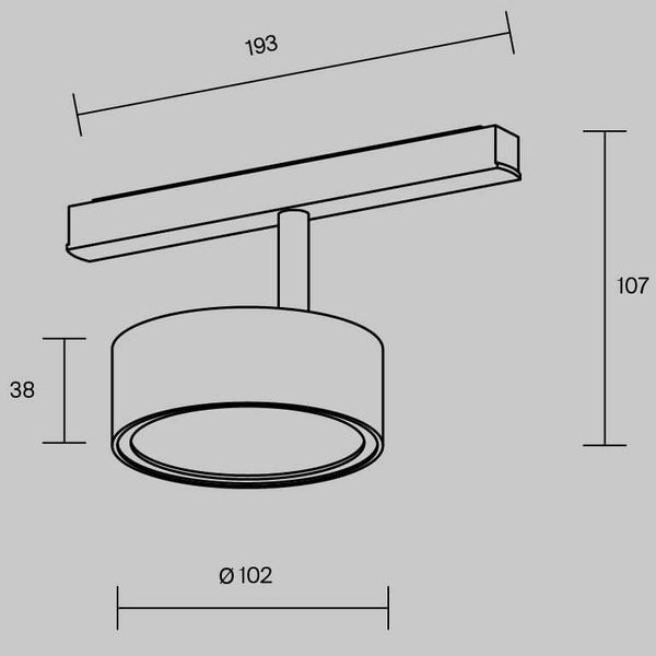 Szynowa magnetyczna lampa Rado TR040-2-18W3K-BBS LED 18W 3000K ścieżka świetlna mosiądz